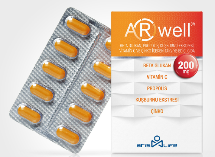 Arwell Beta Glukan Propolis Çinko 30 Tablet