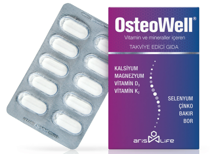 Osteowell Kalsiyum Magnezyum Çinko 30 Tablet