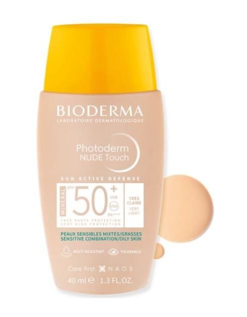 Bioderma Photoderm Nude Touch SPF50+ Very Light 40ml | Renkli Güneş Koruyucu