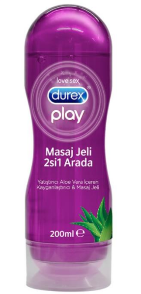 Durex Play Masaj Jeli & Kayganlaştırıcı Jel Aloe Vera 200ml | Mor