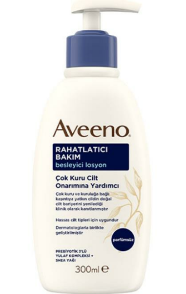 Aveeno Skin Relief Nourishing Lotion 300ml | Kuru Ciltler için Besleyici Losyon