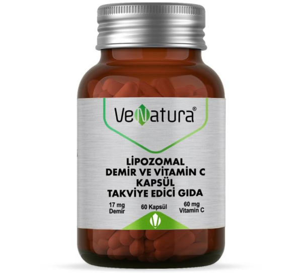 Venatura Lipozomal Demir ve Vitamin C 60 Kapsül