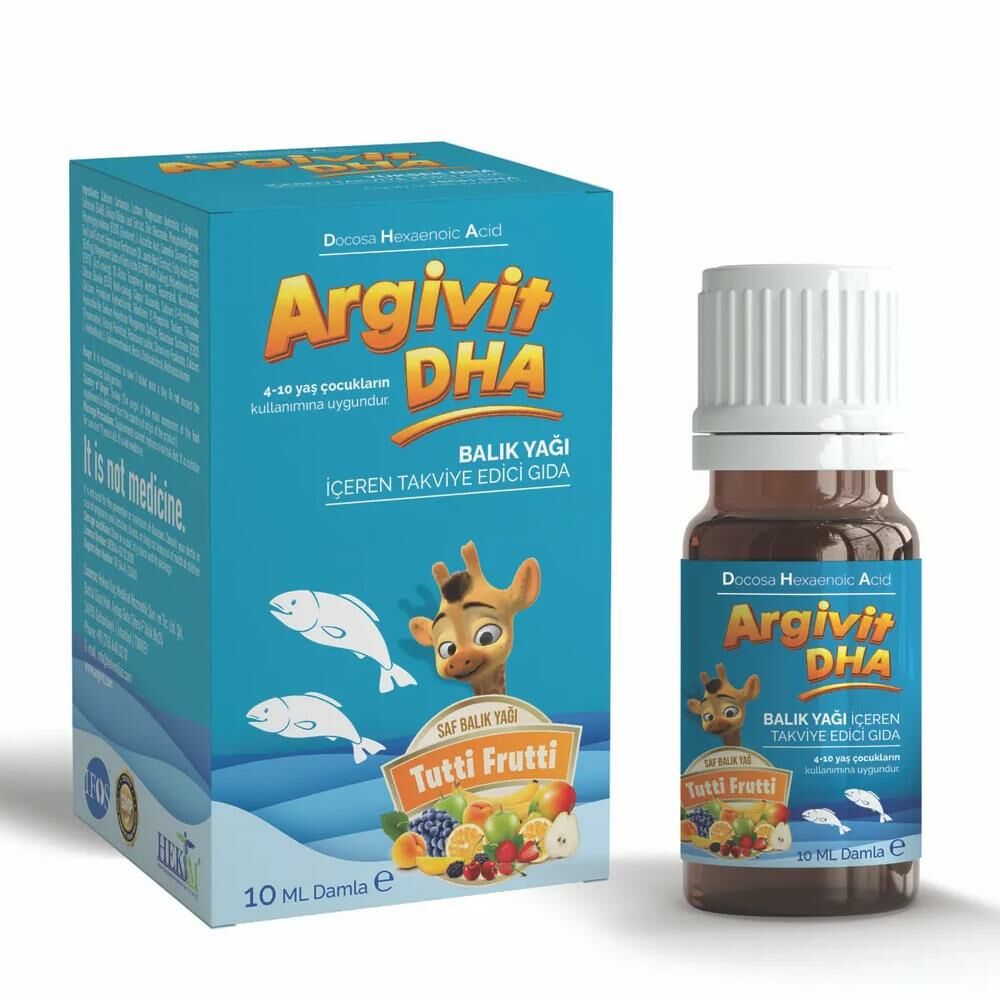 Argivit DHA Balık Yağı 10ml | Tutti Frutti