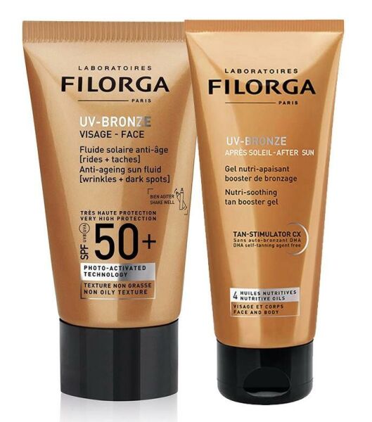 Filorga UV-Bronze Visage Anti-Ageing Sun Kit | Yaşlanma Karşıtı Güneş Bakım Kiti