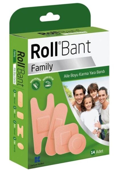 Rollbant Aile Boyu Karma Yara Bandı 14 Adet