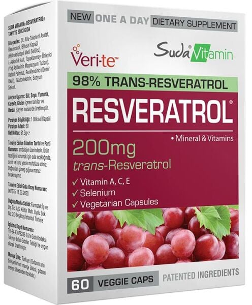 Suda Vitamin Resveratrol 60 Kapsül