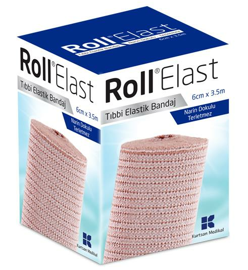 Roll Medikal Elast Bandaj Ten Rengi 6cm x 3,5m