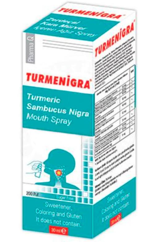 Turmenigra Turmeric Sambucus Nigra Boğaz Spreyi 30ml