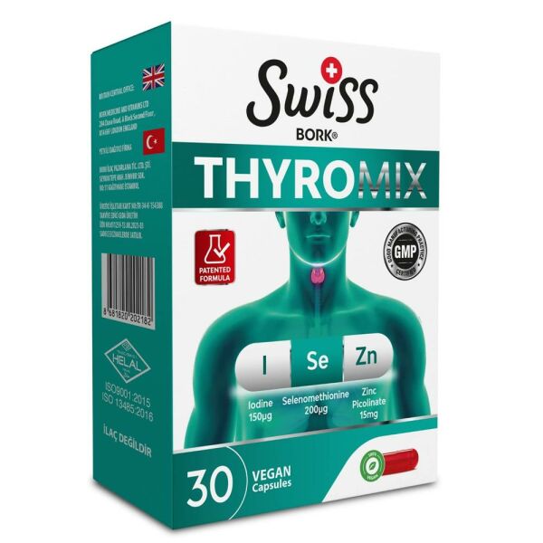 Swiss Bork Thyro Mix 30 Kapsül