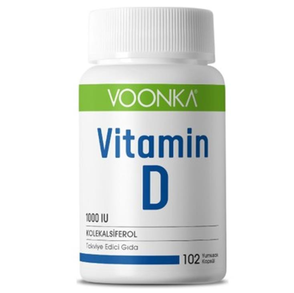 Voonka Vitamin D 1000IU 102 Kapsül