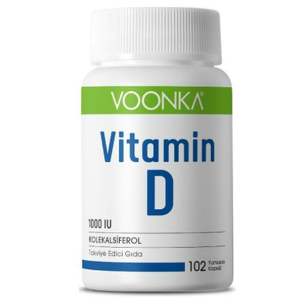 Voonka Vitamin D 1000IU 102 Kapsül