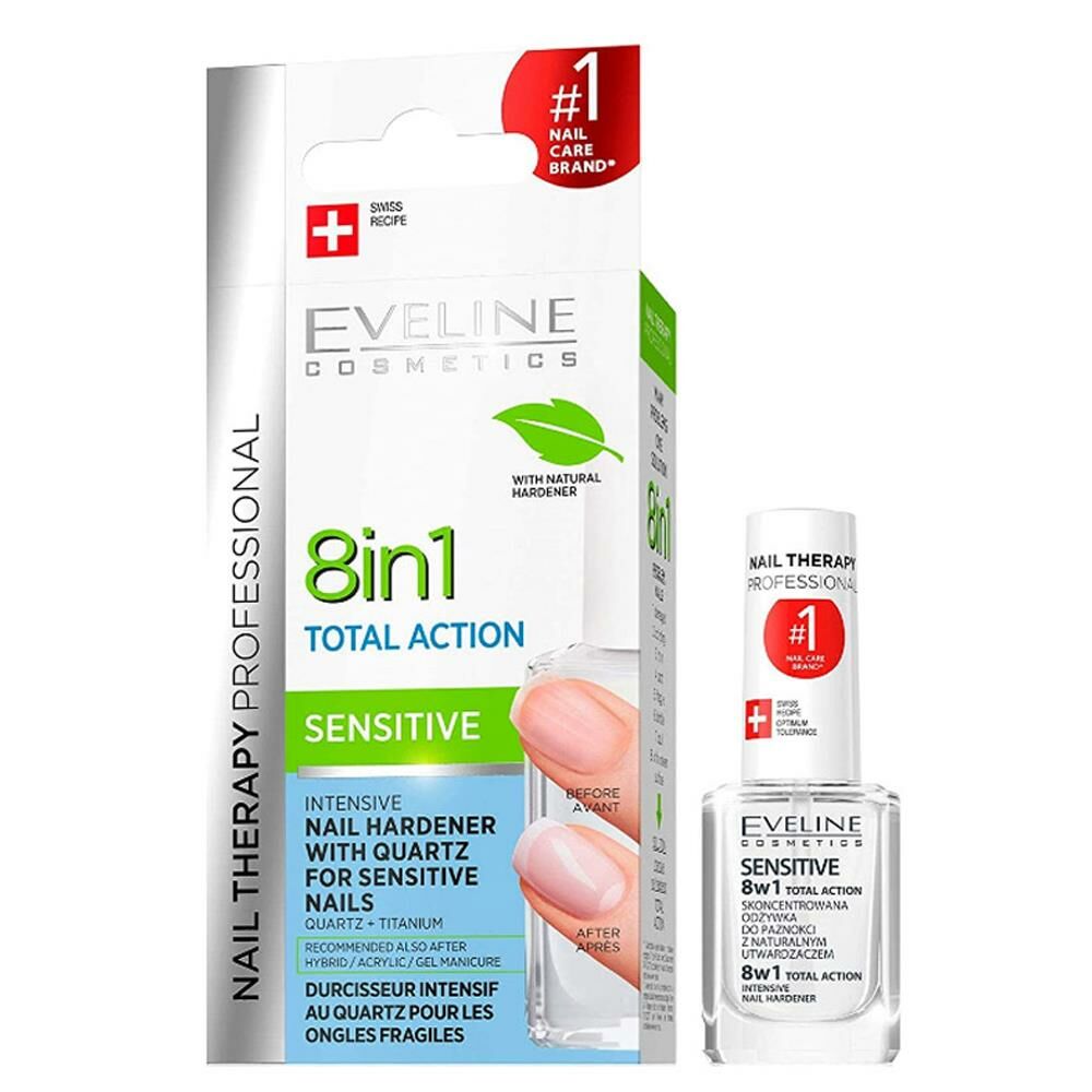 Eveline 8 in 1 Total Action Sensitive 12ml | Tırnak Bakımı