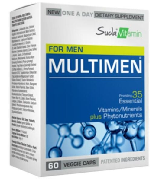 Suda Vitamin Multimen Multivitamin 60 Kapsül
