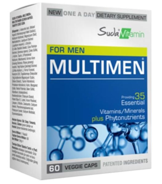 Suda Vitamin Multimen Multivitamin 60 Kapsül