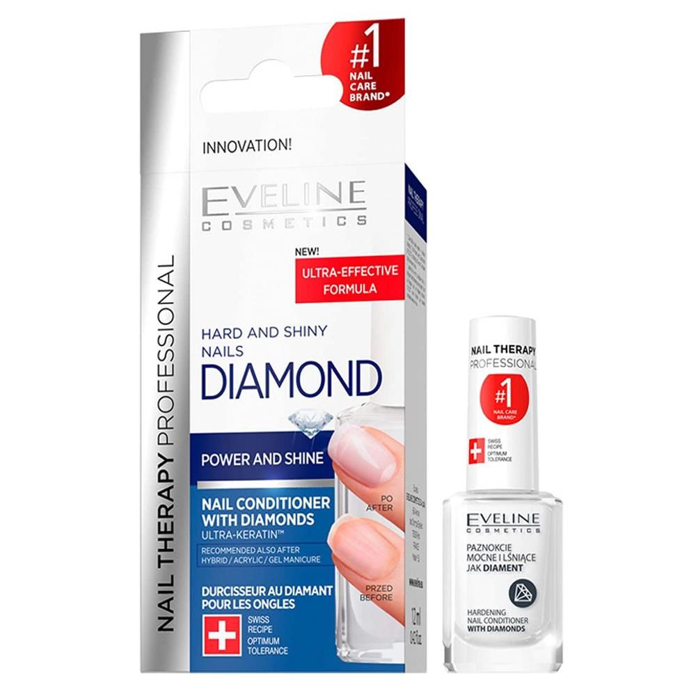 Eveline Diamond Hard and Shiny Nail Conditioner 12ml | Tırnak Bakımı