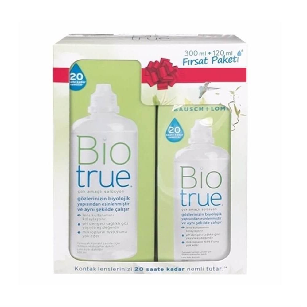 Biotrue Lens Solüsyonu Fırsat Paketi 300 ml + 120 ml