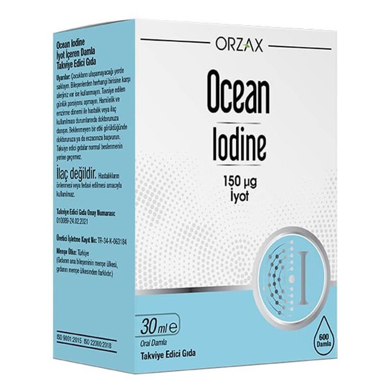 Orzax Ocean Iodine 150mcg Damla 30ml