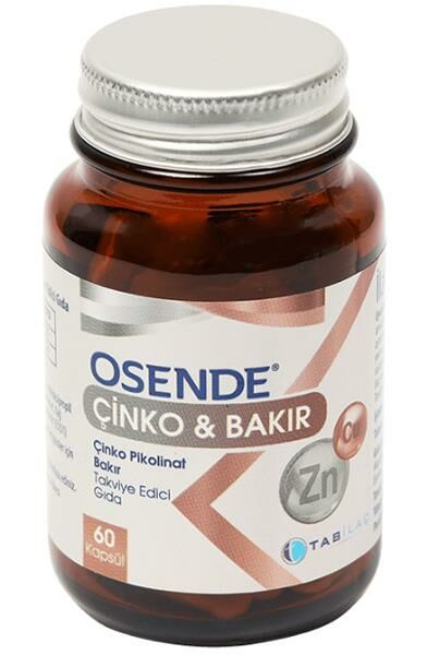 Osende Çinko Pikolinat Bakır 60 Kapsül