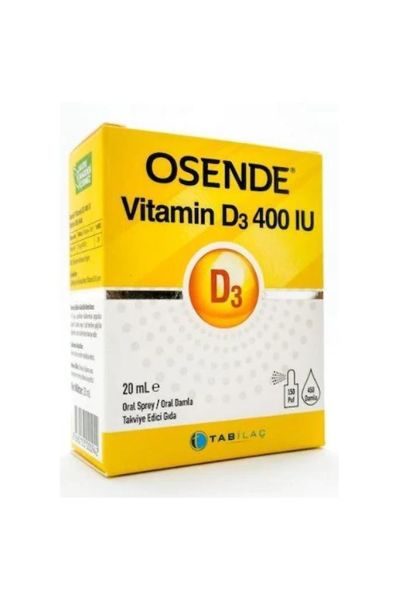 Osende Vitamin D3 400IU Damla Sprey 20ml