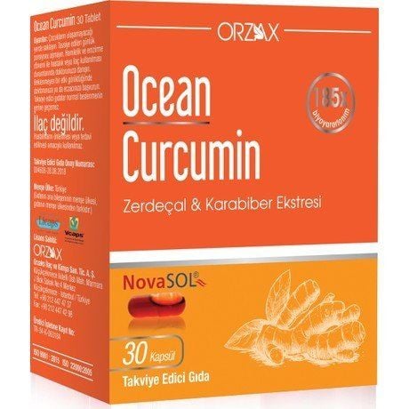 Orzax Ocean Curcumin Zerdeçal Ekstresi 30 Kapsül
