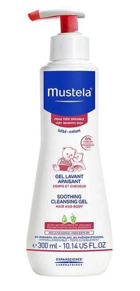 Mustela Soothing Cleansing Gel 300ml | Hassas Ciltler İçin Bebek Şampuanı