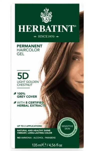 Herbatint 5D Light Golden Chestnut Hair Color | Açık Altın Kestane Saç Boyası