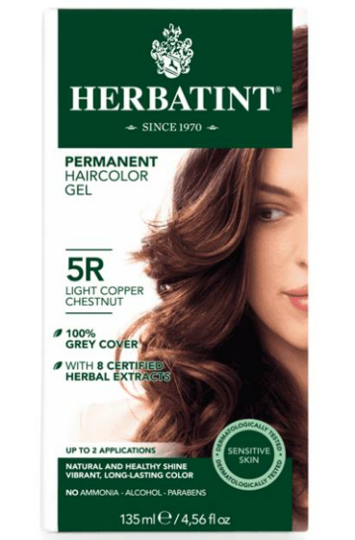 Herbatint 5R Light Copper Chestnut Hair Color | Açık Bakır Kahve Saç Boyası