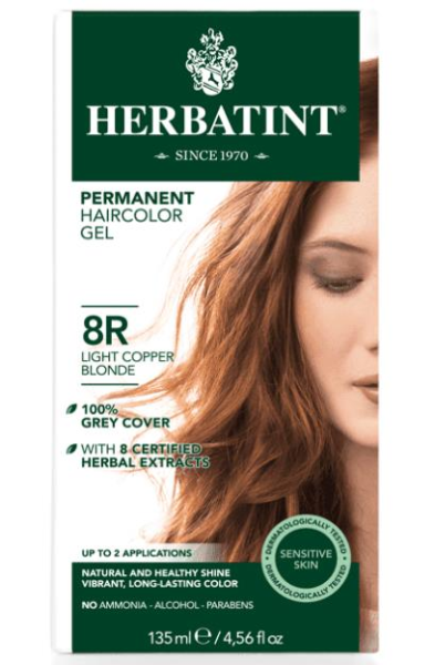 Herbatint 8R Light Copper Blonde Hair Color | Açık Sarı Bakır Saç Boyası