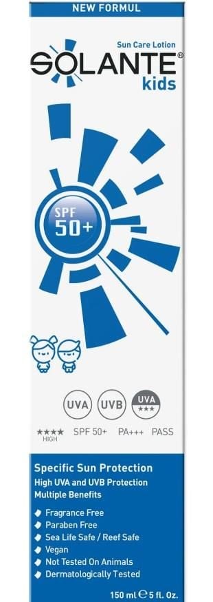 Solante Kids SPF50+ Güneş Koruyucu Losyon 150ml | Hassas Çocuk Ciltlere Özel