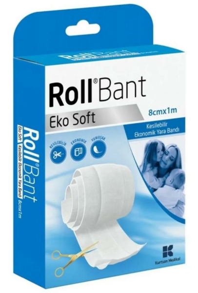 Roll Bant Eko Soft Kesilebilir Band 8cm x 1 m