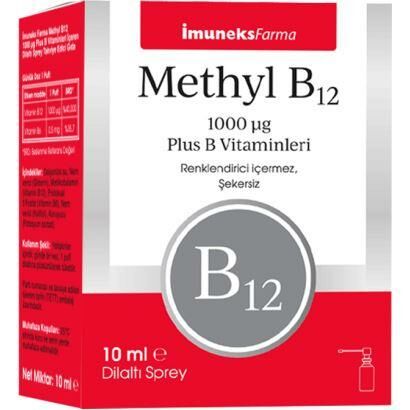 İmuneks Farma Methyl B12 1000mcg Sprey 10ml