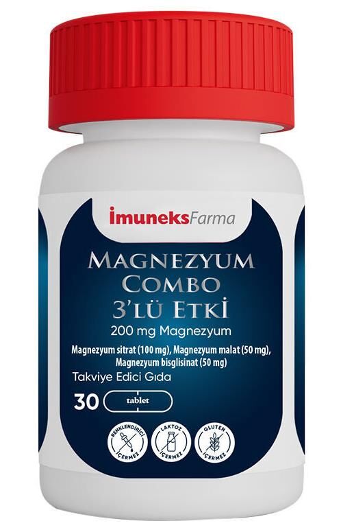 İmuneks Farma Magnezyum Combo 3'lü Etki 60 Tablet