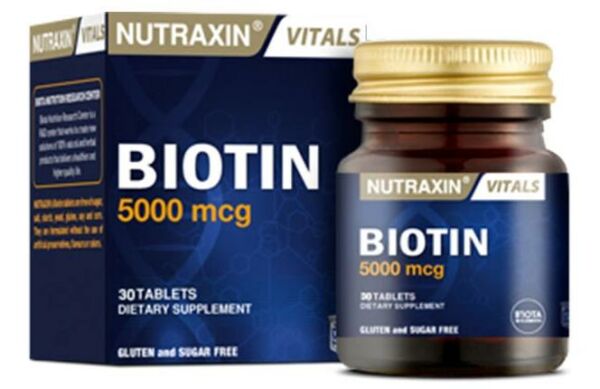 Nutraxin Biotin 5000mcg 30 Tablet