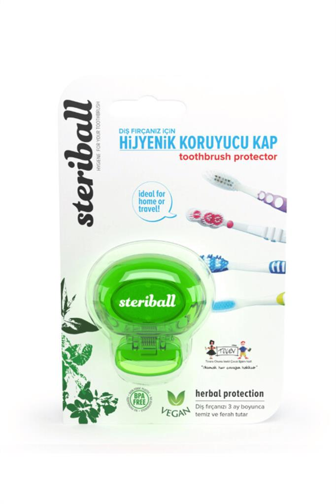 Steriball Diş Fırçası Koruma Kabı - Toothbrush Protector | Yeşil