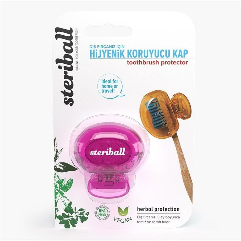 Steriball Diş Fırçası Koruma Kabı - Toothbrush Protector | Pembe
