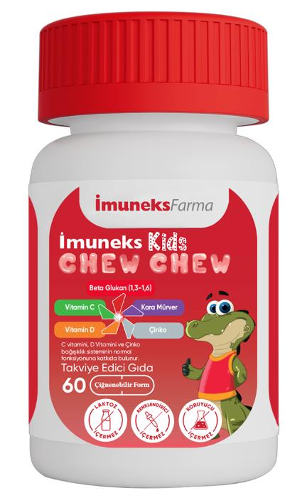 İmuneks Farma Kids Chew Chew 60 Çiğnenebilir Kapsül