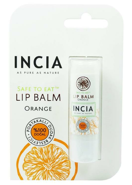 Incia Lip Balm Orange 6gr | Porkatal Özlü Besleyici Dudak Bakım Kremi