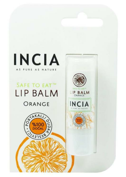 Incia Lip Balm Orange 6gr | Porkatal Özlü Besleyici Dudak Bakım Kremi