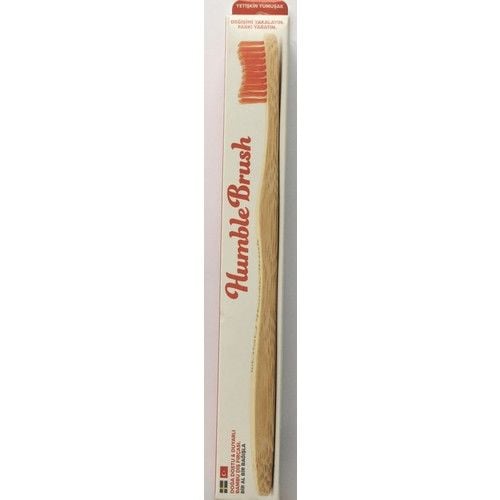 Humble Brush Adult Soft Bambu Diş Fırçası | Kırmızı