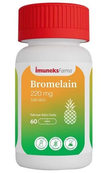 İmuneks Farma Bromelain 220mg 60 Tablet