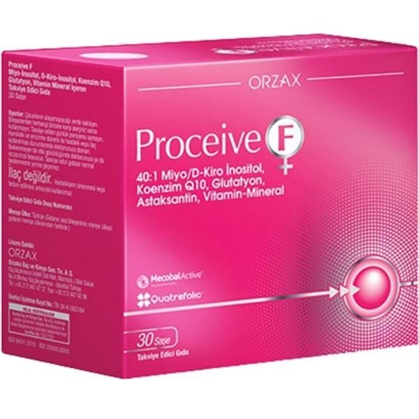 Orzax Proceive F 30 Saşe | İnositol Coenzyme Q10