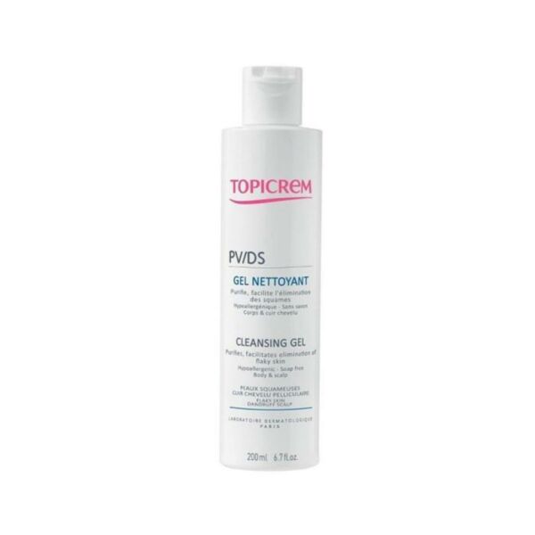 Topicrem PV/DS Cleansing Gel Body and Hair Sclap 200ml | Köpüklü Vücut Jeli