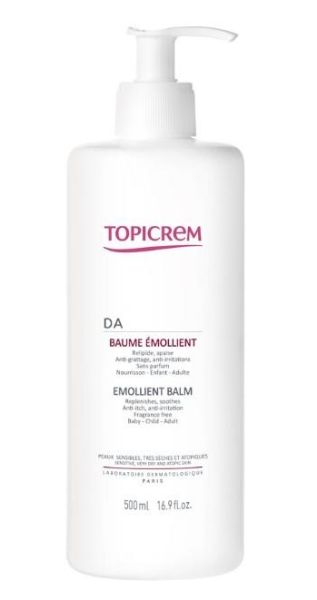Topicrem DA Emollient Balm 500ml | Kuru ve Hassas Cilt Bakım Kremi