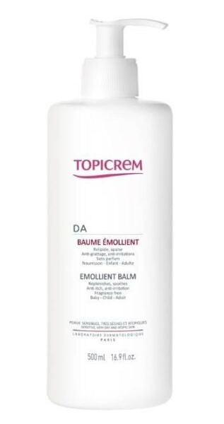 Topicrem DA Emollient Balm 500ml | Kuru ve Hassas Cilt Bakım Kremi