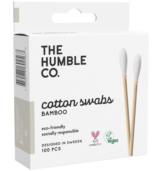 Humble Cotton Swabs Bamboo Beyaz Kulak Çubuğu 100 Adet