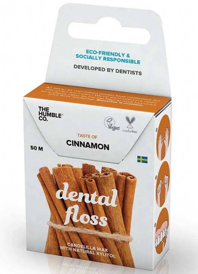 Humble Dental Floss Fresh Cinnamon 50m | Diş İpi Tarçın Tadında