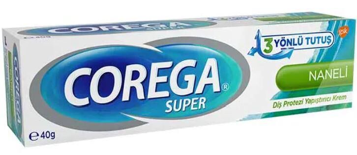 Corega Süper Diş Protezi Yapıştırıcı Krem 40gr | Naneli