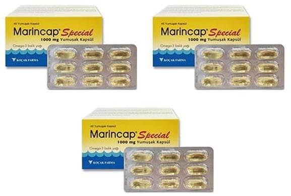 Marincap Special Omega-3 1000mg Balık Yağı 45 Softjel | 3 Adet