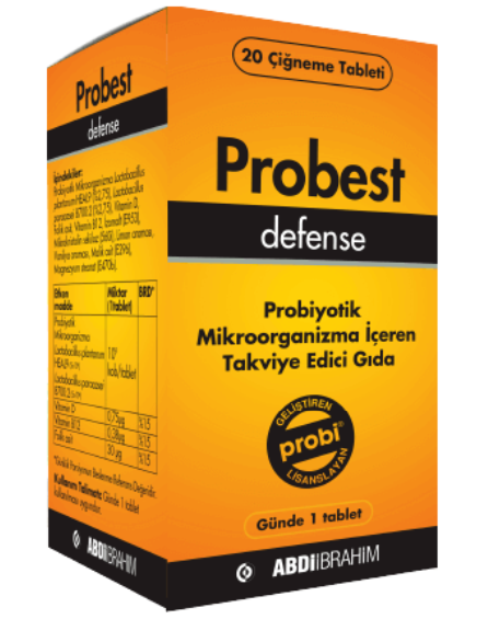 Probest Defense Probiyotik 20 Çiğneme Tableti