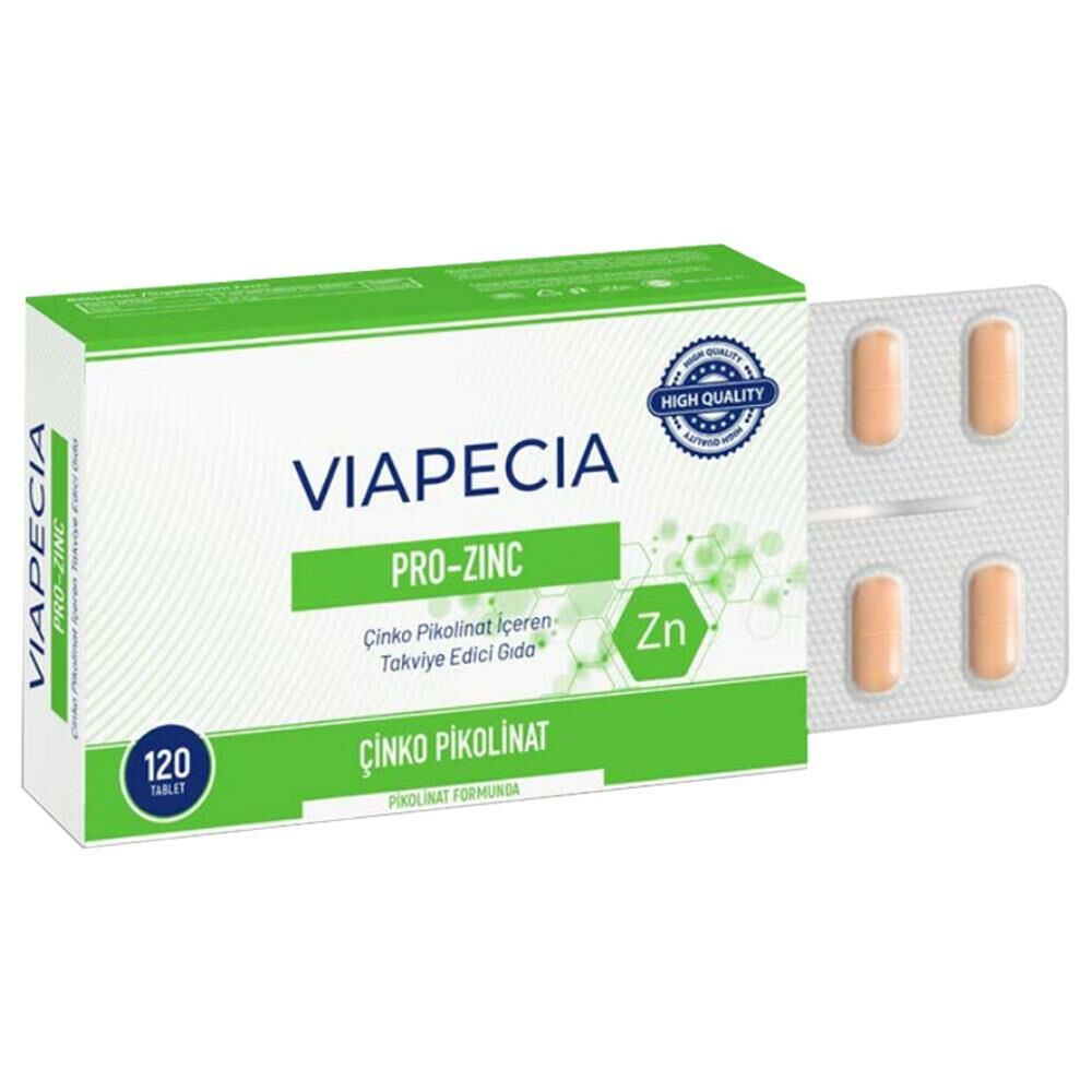 Viapecia Pro-Zinc Çinko Pikolinat 120 Tablet